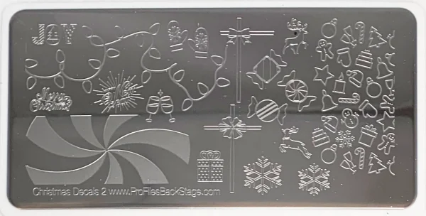 Christmas Decals 2 PF Stamping Plate