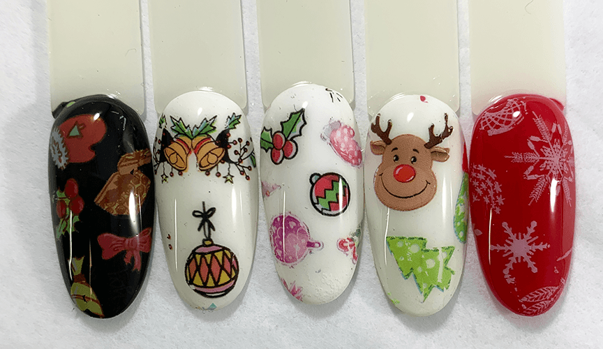 xmas party foil nails