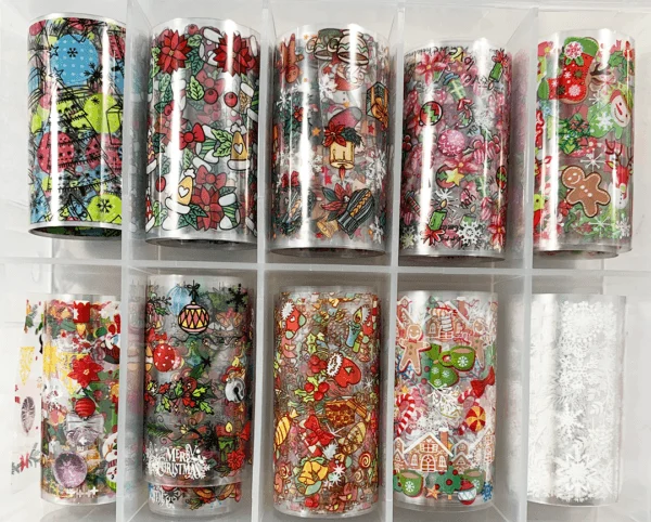10pc. Christmas Party Foil Set