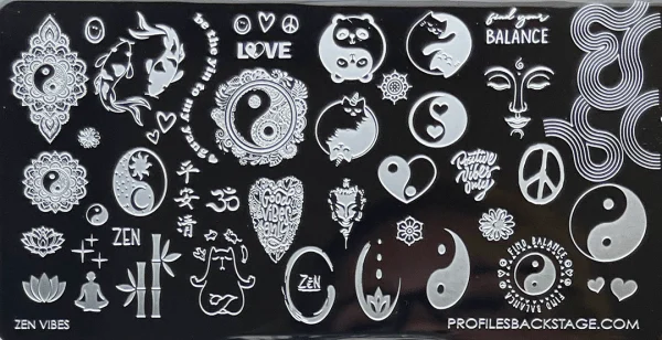 Zen Vibes PF Stamping Plate