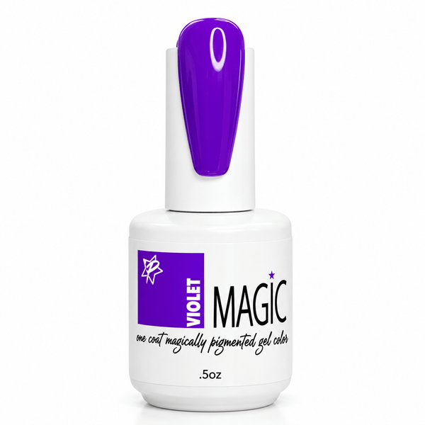 Violet gel polish