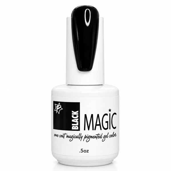 Pure black gel polish