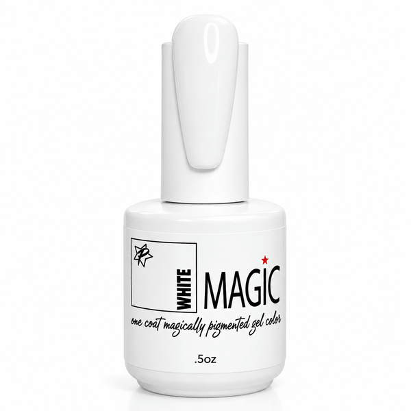 Pure white gel polish