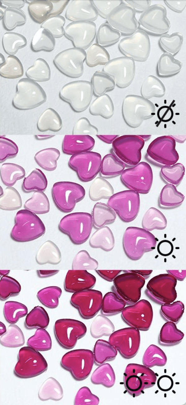 Fuchsia uv heart