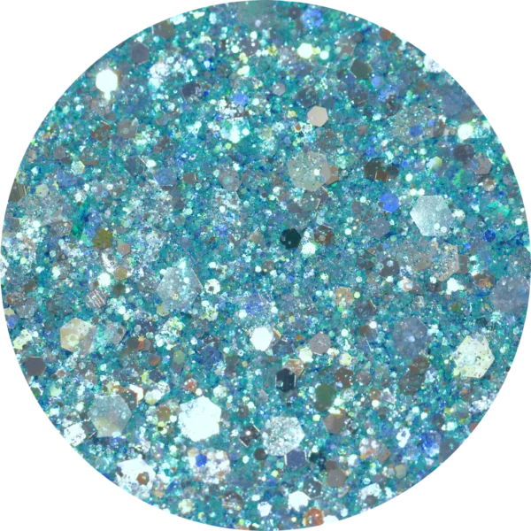 blue glitter