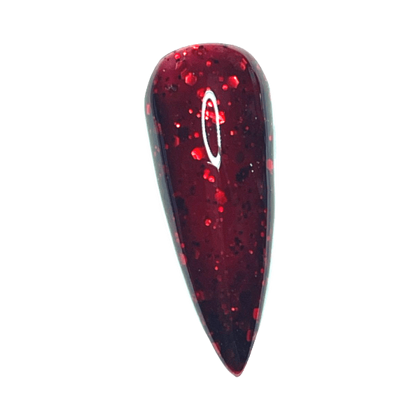 red glitter gel polish