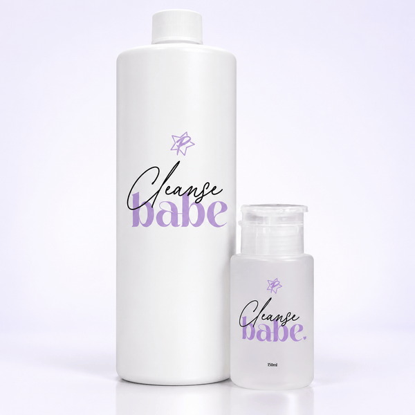 Babe Gel cleanser in 32oz and 5oz pump