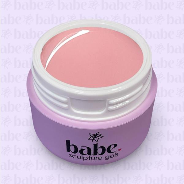 Soft peach gel in jar