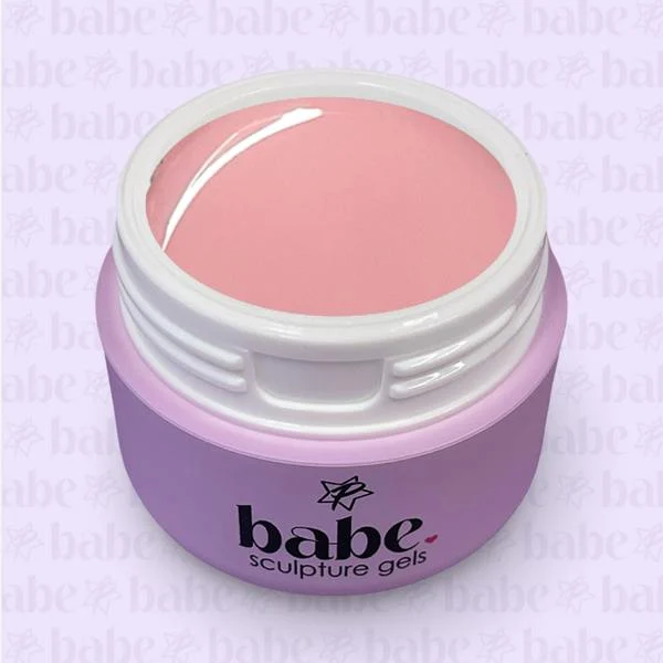 Soft peach gel in jar
