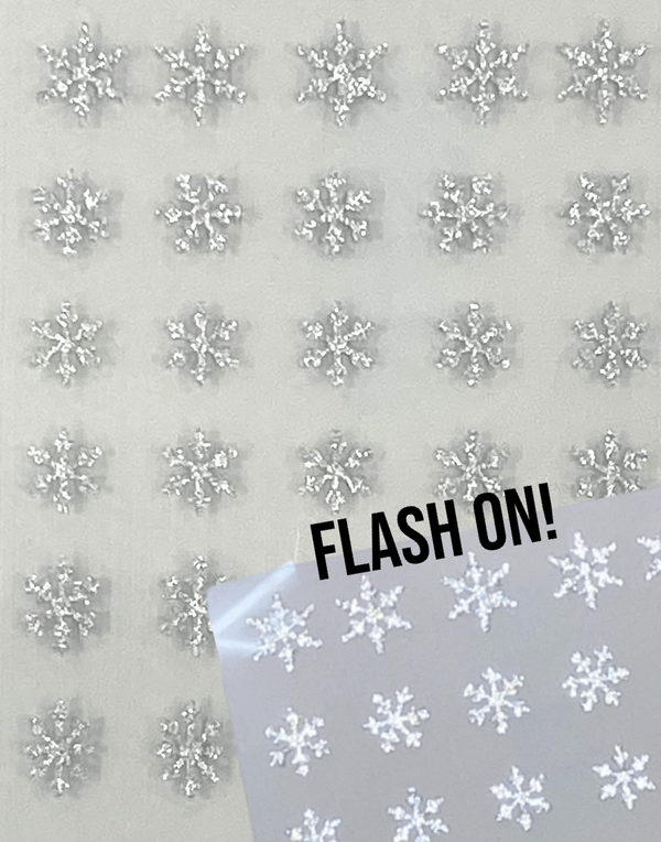 Snowflake decals