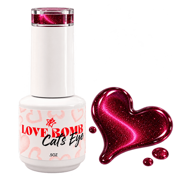 flirt love bomb cats eye bright red-fuchsia