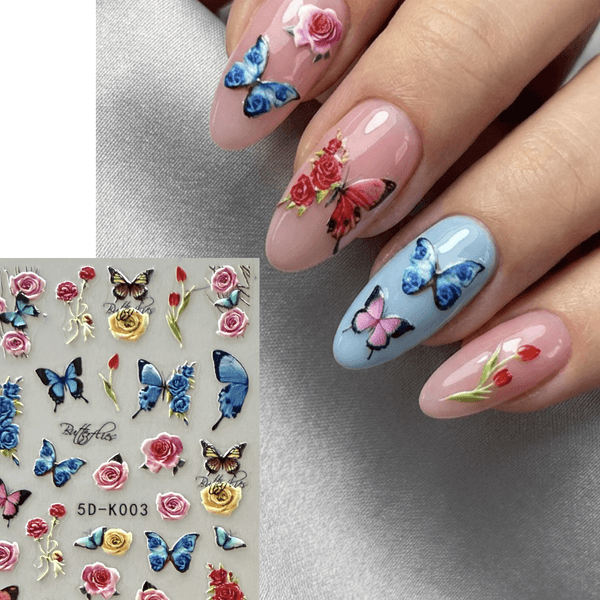 Butterfly decals for nails