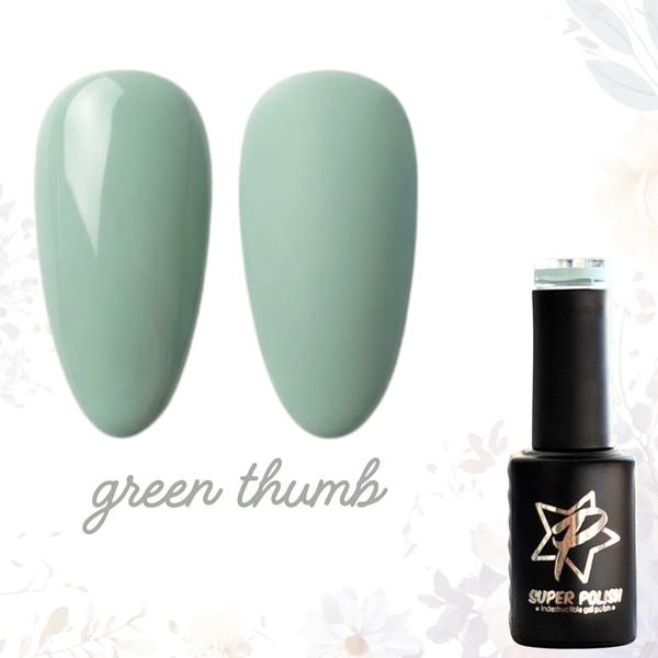 pastel green gel polish