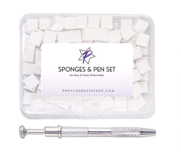 Sponge & pen
