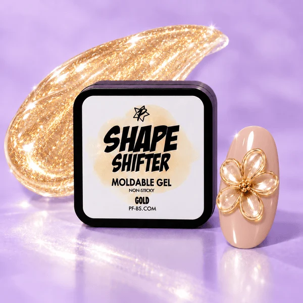 3d moldable gel shape shifter metallic gold